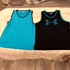 2 Men’s under armour tanks